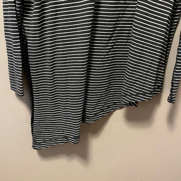 Lululemon To‎ The Point Long Sleeve Modern Stripe Heathered Black White Size 8 - Picture 6 of 6